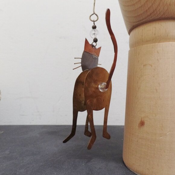 Super Cool Mixed Metal Hanging Cat Ornament shipper39 shipper39 (3 - Picture 7 of 12